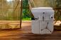 Preview: TomTur Nature’s Head Komposttoilette mit Fußkurbel