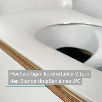 Trelino® Trenntoilette Timber D’Luxe Toilette mit WC Standard