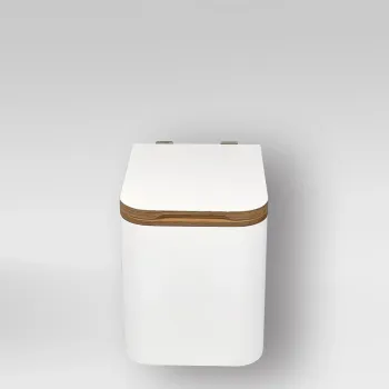 Trelino® Trenntoilette Timber M Korpus Weiß Einsatz Weiß