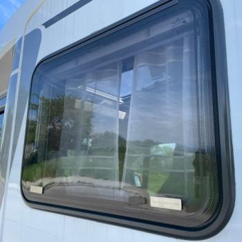 Secure Camper Fensterschutz Einbruchschutz Polyvision Aero Rahmen silber S