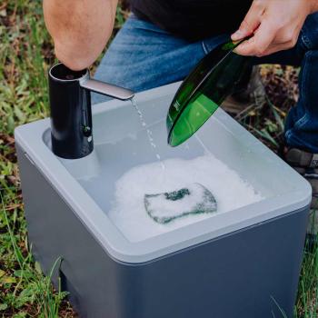 Preview: Trelino® Splash S Premium Anthrazit mobiles Waschbecken Outdoor & Camping