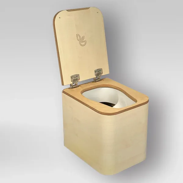 Trelino® Trenntoilette Timber M Korpus: Natur Einsatz: Weiß