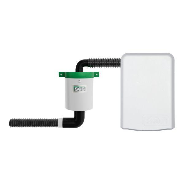 SOG WC Entlüftung Trockentoilette, SOG TT Lüfterset, Türvariante weiß
