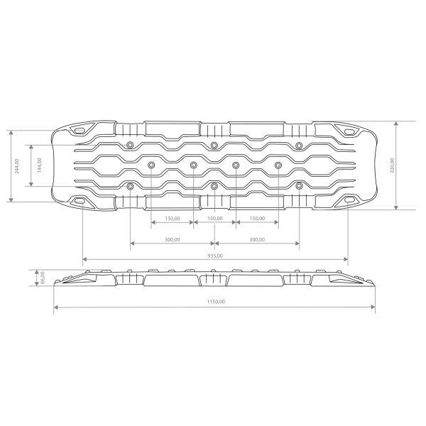 Horntools Sandbleche Gripplatte Recovery Boards 2er Set