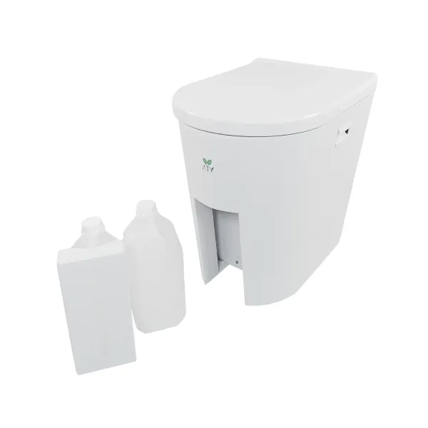TomTur ATY Move Trenntoilette aus Metall mit Beutel