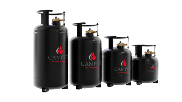 CAMPKO Gastankflasche mit 80% Multiventil 30 Liter 585 mm