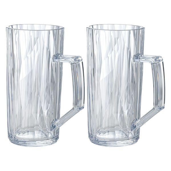 Koziol Trinkglas Superglas CLUB Bierglas 500 ml, 2er-Set
