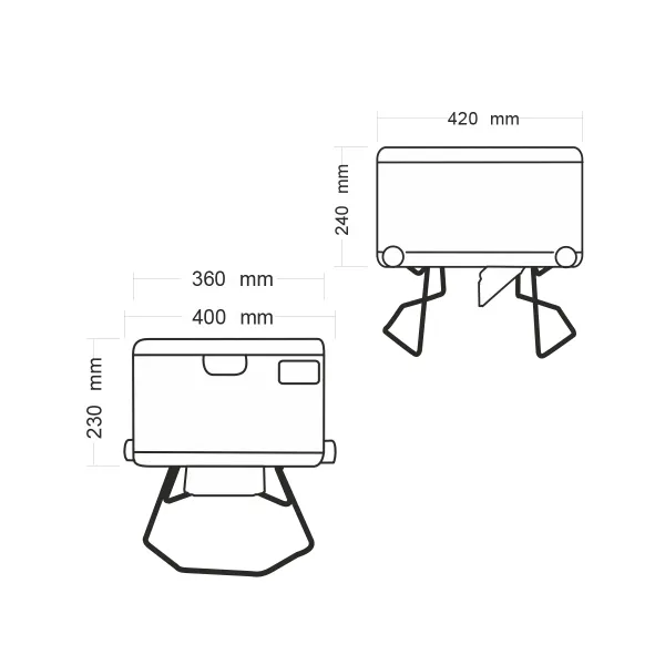 TomTur LooSeal EVO mobile Verschweiß Toilette Farbe: Weiß